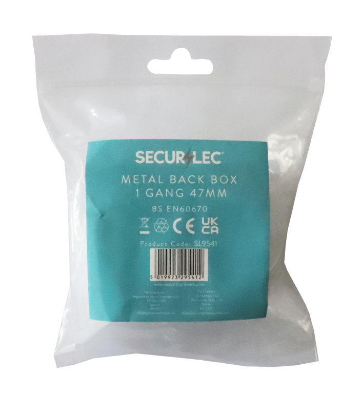 Securlec 1 Gang Metal Box 47mm