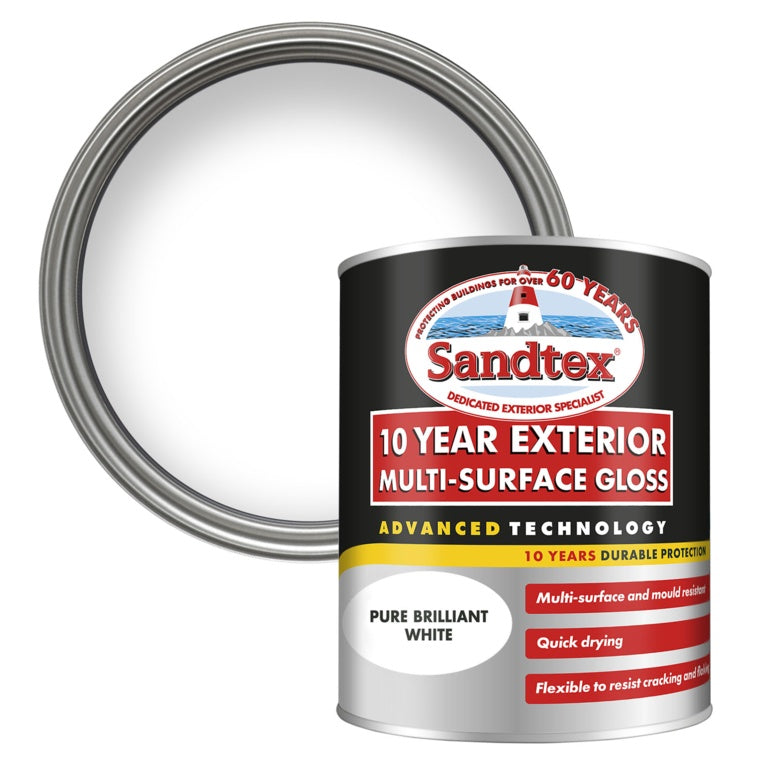 Sandtex 10 Year Exterior Multi Surface Gloss PBW 750ml