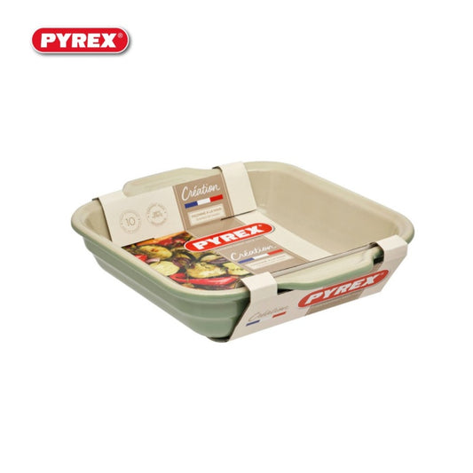 Pyrex Square Roaster Green Sage 27 x 23cm