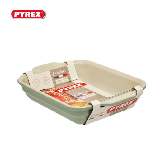 Pyrex Rectangular Roaster Green Sage