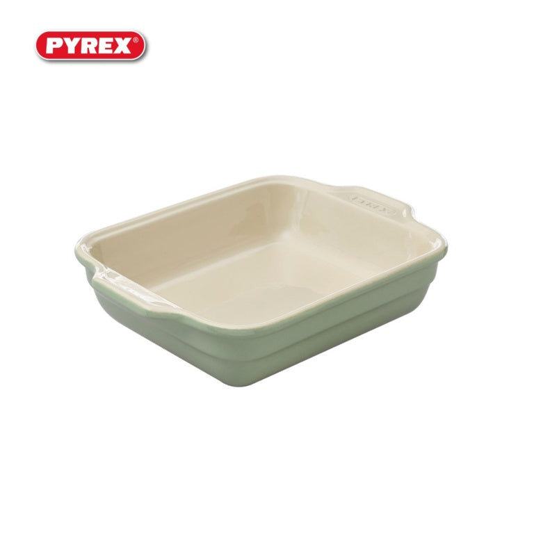 Pyrex Rectangular Roaster Green Sage