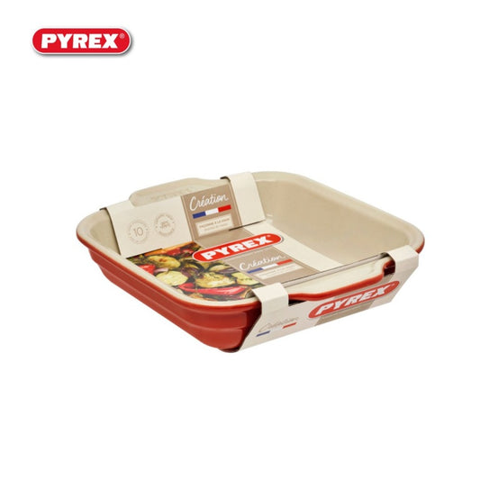 Pyrex Square Roaster Red Blush 27 x 23cm