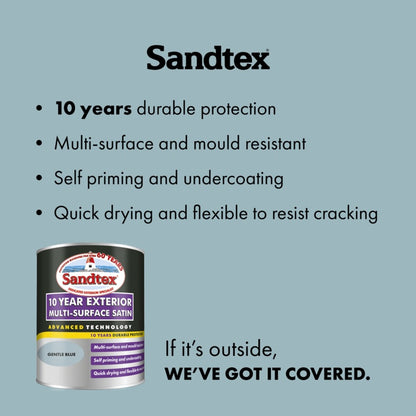 Sandtex 10 Year Exterior Multi Surface Satin 750ml