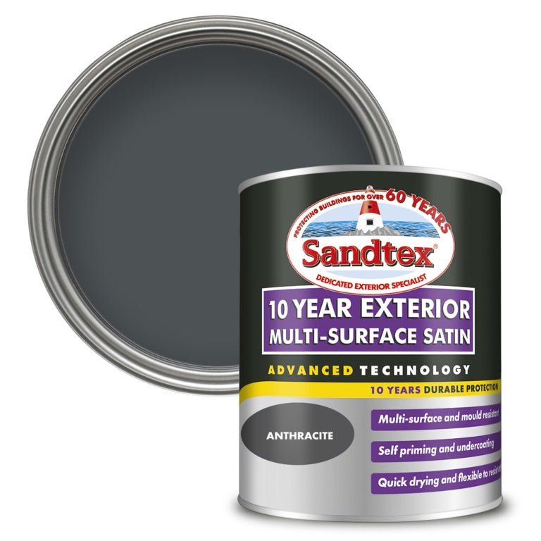 Sandtex 10 Year Exterior Multi Surface Satin 750ml