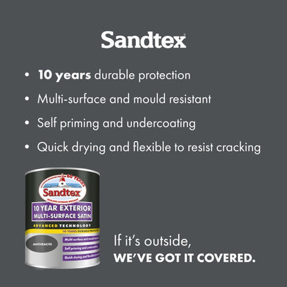 Sandtex 10 Year Exterior Multi Surface Satin 750ml