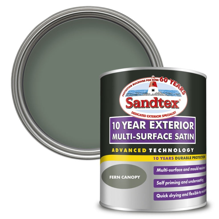 Sandtex 10 Year Exterior Multi Surface Satin 750ml