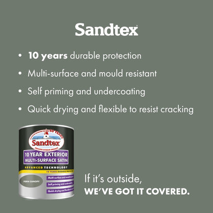 Sandtex 10 Year Exterior Multi Surface Satin 750ml