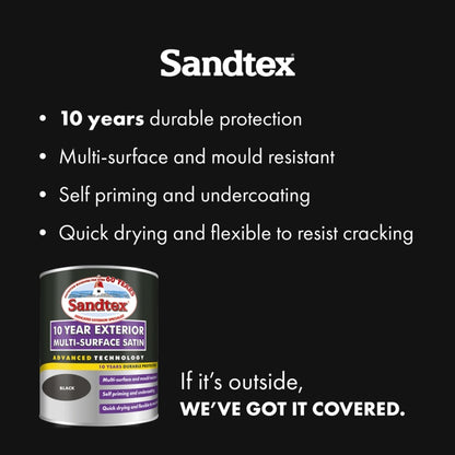 Sandtex 10 Year Exterior Multi Surface Satin 750ml