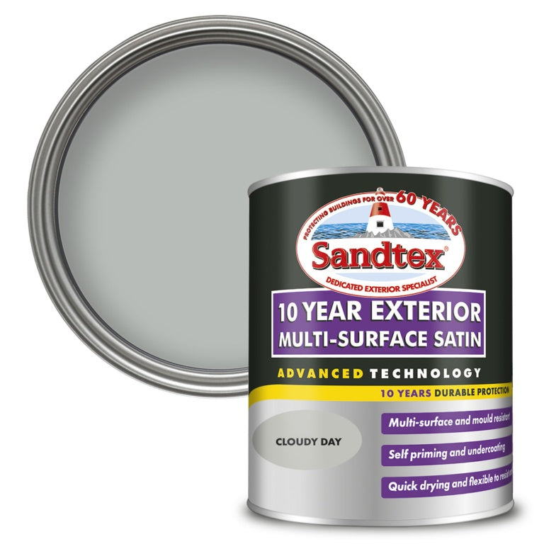 Sandtex 10 Year Exterior Multi Surface Satin 750ml