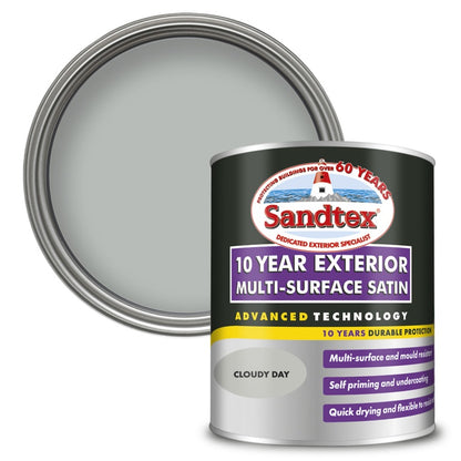 Sandtex 10 Year Exterior Multi Surface Satin 750ml