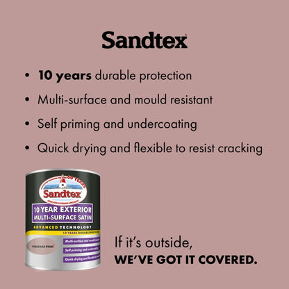 Sandtex 10 Year Exterior Multi Surface Satin 750ml