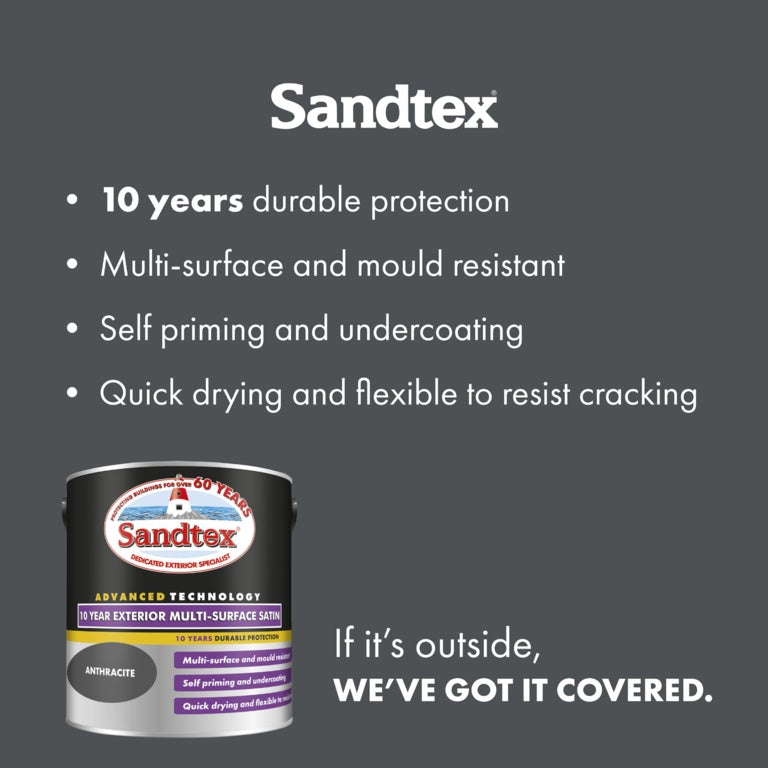 Sandtex 10 Year Exterior Multi Surface Satin 2.5L