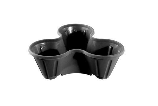 Thumbs Up Strawberry Planter Black Pack 3