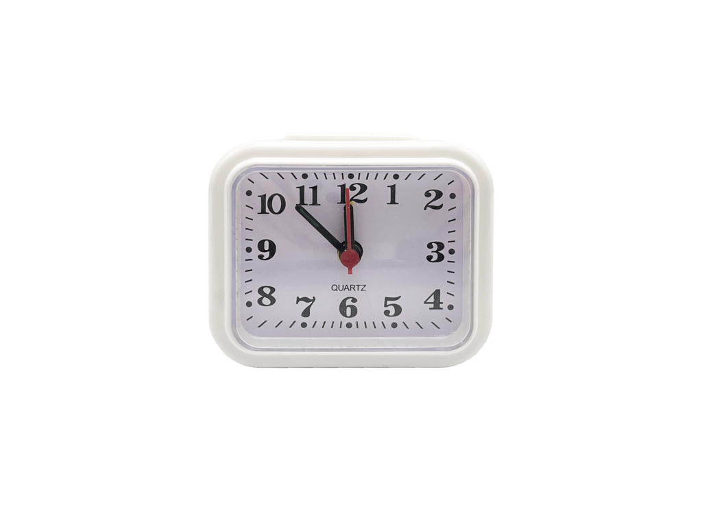 Basiks Mini Alarm Clock White
