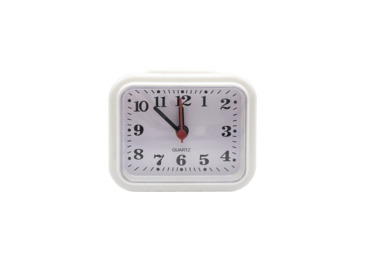 Basiks Mini Alarm Clock White