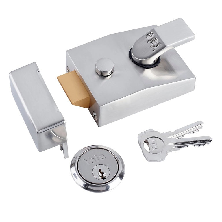 Yale Deadlocking Nightlatch 40mm Chrome