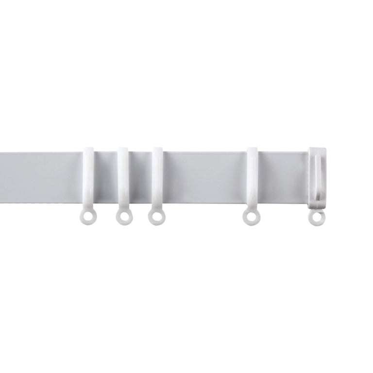Woodside Aluminium Metal Fixed Track White