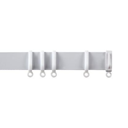 Woodside Aluminium Metal Fixed Track White