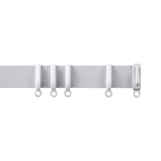 Woodside Aluminium Metal Fixed Track White