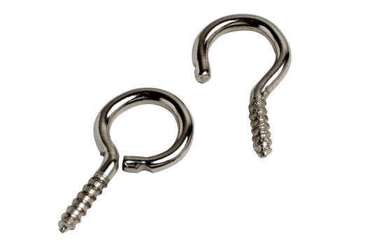 Woodside Silver Net Wire Hooks & Eyes Pack 6