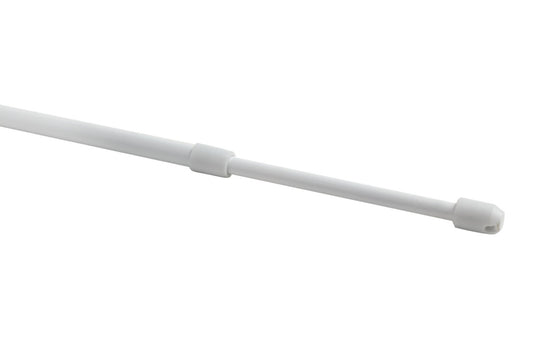 Woodside Extendable Metal Rod White 40-60cm 6-8mm