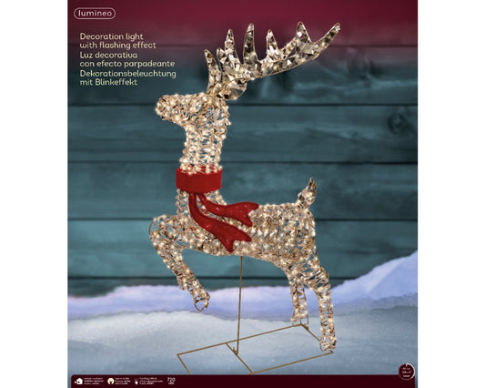 Kaemingk Micro 720 LED Reindeer Gold/Warm White 100cm