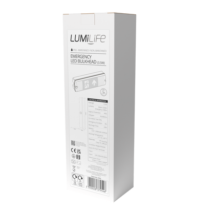 Lumilife Emergemcy Bulk Head 3w 320lm 6000k