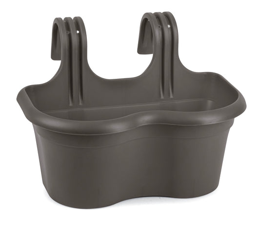 Plasticforte Balcony Double Planter Zeus Anthracite