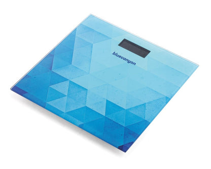 Blue Canyon Geo Digital Display Bathroom Scale Blue