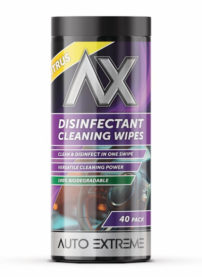 Ax Disinfectant Cleaning Wipes Pack 40 Citrus