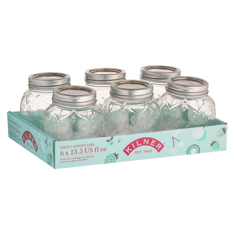 Kilner Strawberry Fruit Preserve Jar 0.4L Box 6