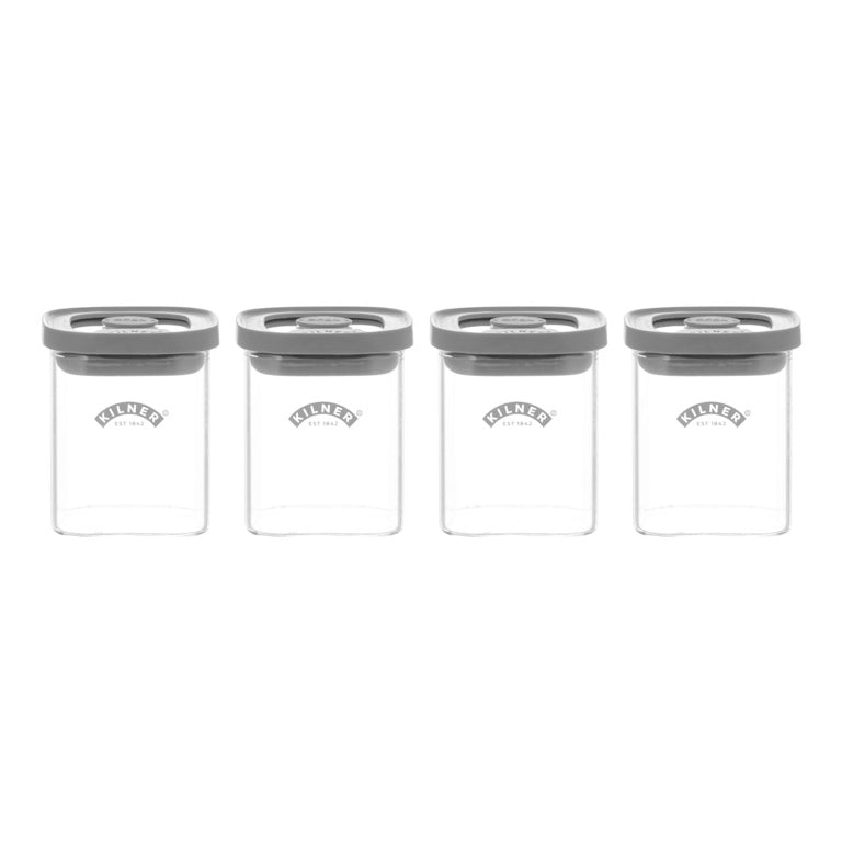 Kilner Fresh Storage Spice Jar Set 4 Piece