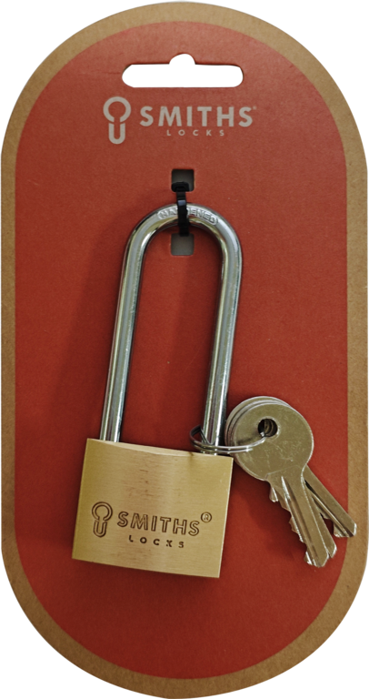 Brass Padlock Long Shackle 40mm