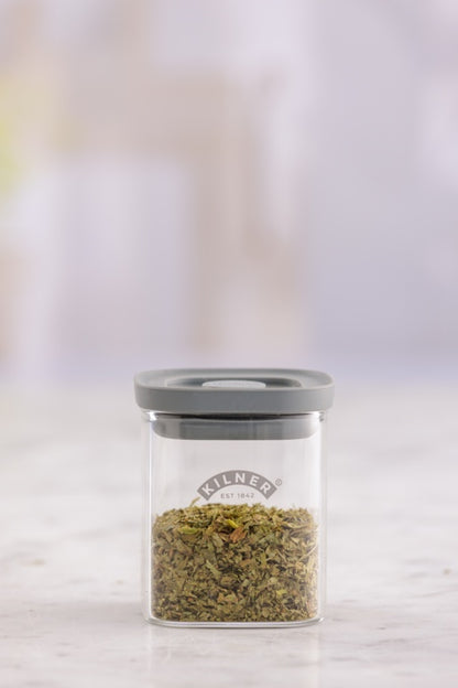Kilner New Fresh Storage Square Spice Jar 0.16L