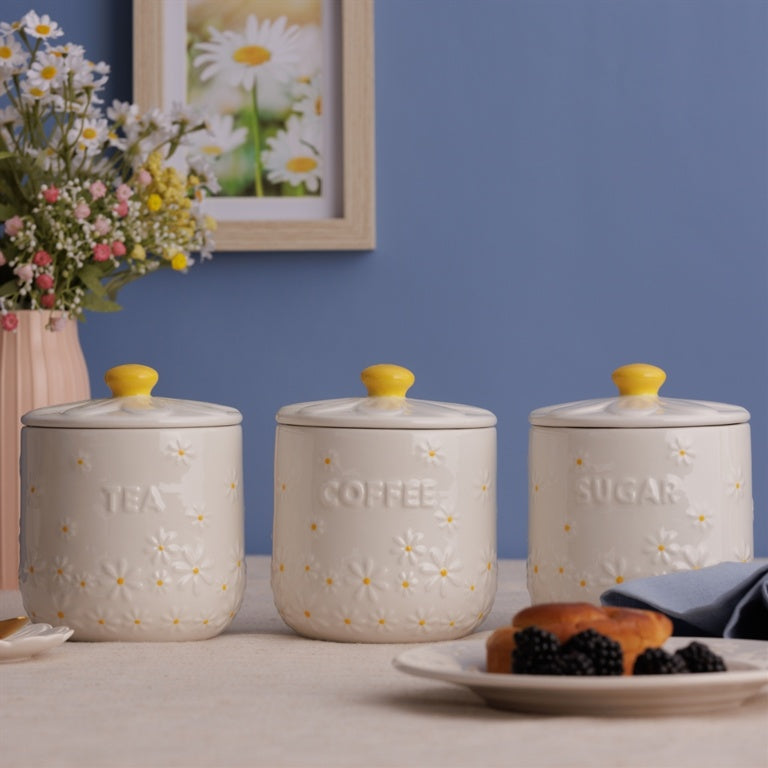 Price & Kensington Daisy Coffee Jar