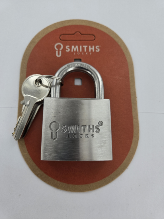 Smiths Locks Stainless Steel Padlock 50mm