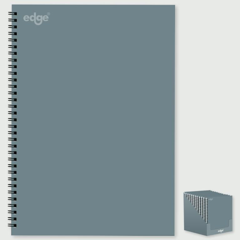 I G Design Stat A4 Twin Wiro Notebook Grey