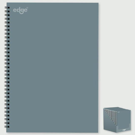 I G Design Stat A4 Twin Wiro Notebook Grey