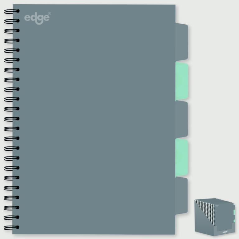 I G Design Stat A4 Project Notebook Grey