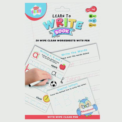 I G Design Wipe Clean Learn Write Book