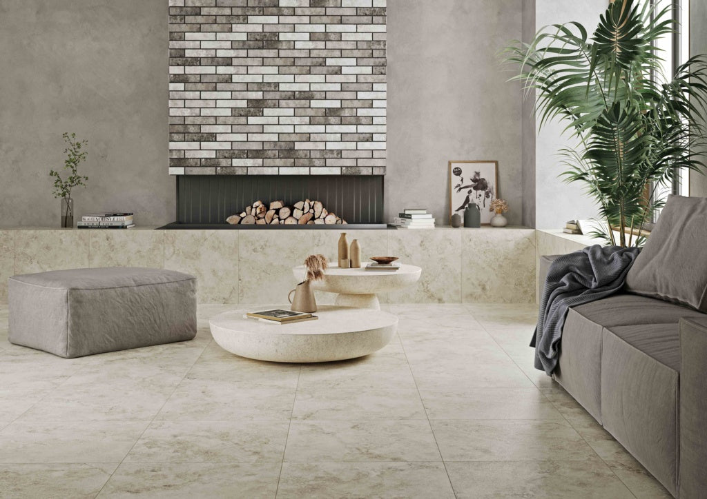 Golden Tile Cloudy Stone Porcelain Floor & Wall Tile 1200mm x 600mm 1.44m2