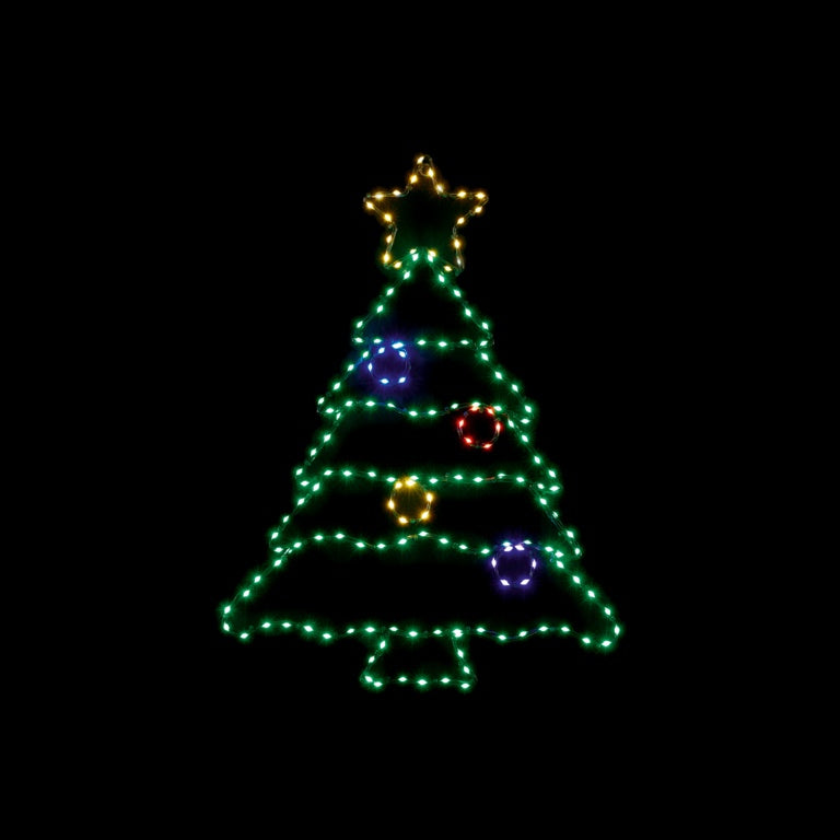 Premier Flexibrights Xmas Tree 164 LED Multi Coloured 60x46
