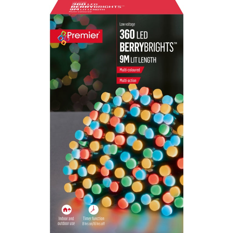 Premier Multi Action 360 LED Berrybrights Multi Coloured