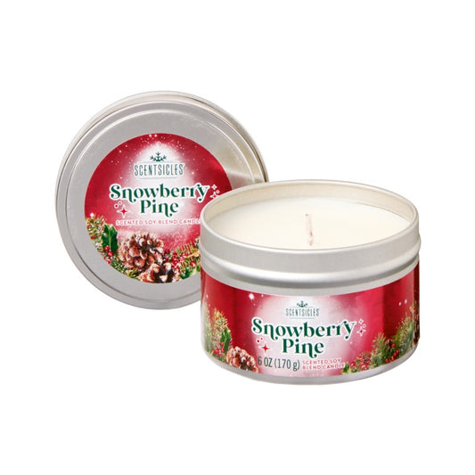 Premier Scentsicles Candle 25hr Snowberry Pine 8cm