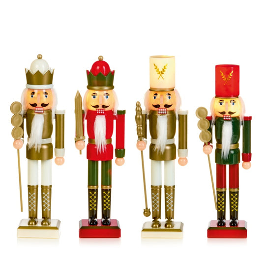 Premier Lit Nutcracker - 4 Assorted 25cm