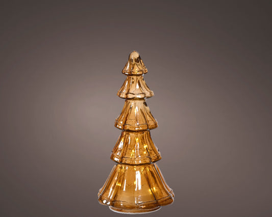 Kaemingk Micro Led Tree Glass Brown/Warm 19.5cm