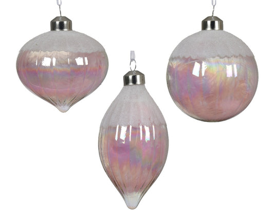 Kaemingk Bauble Glass Iris Bauble 8cm