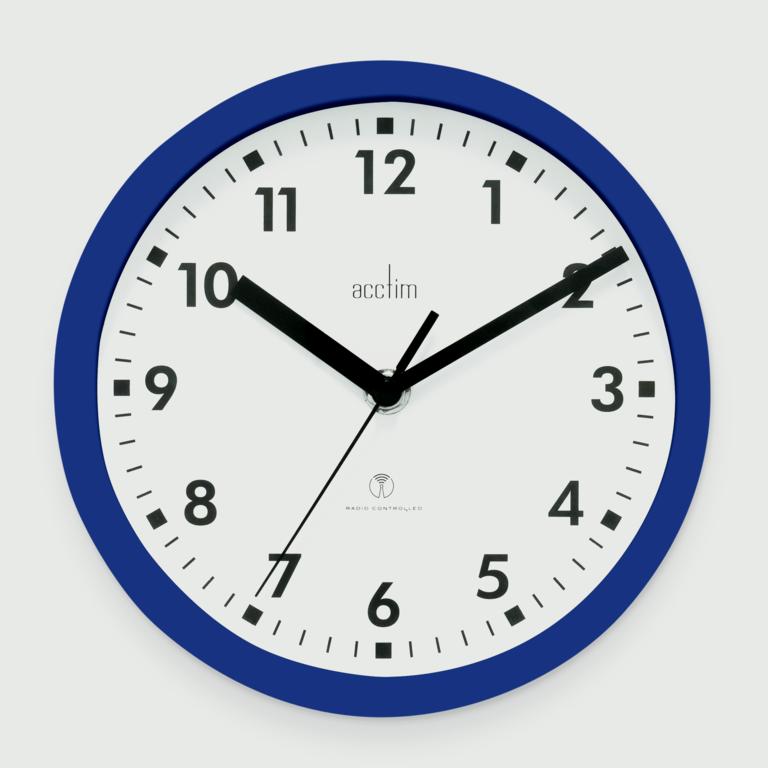 Acctim Nardo Radio Control Wall Clock Midnight blue