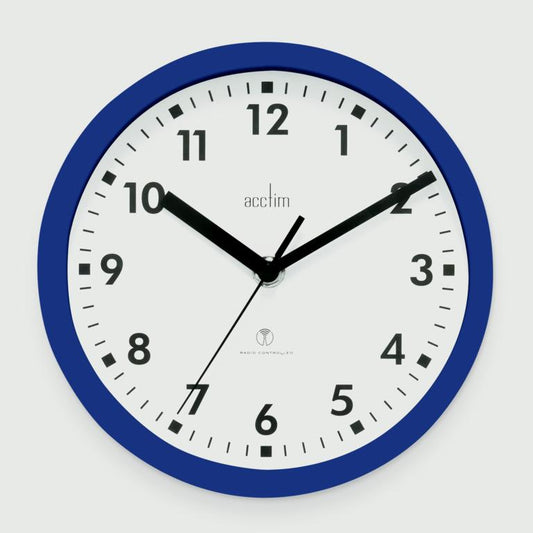 Acctim Nardo Radio Control Wall Clock Midnight blue