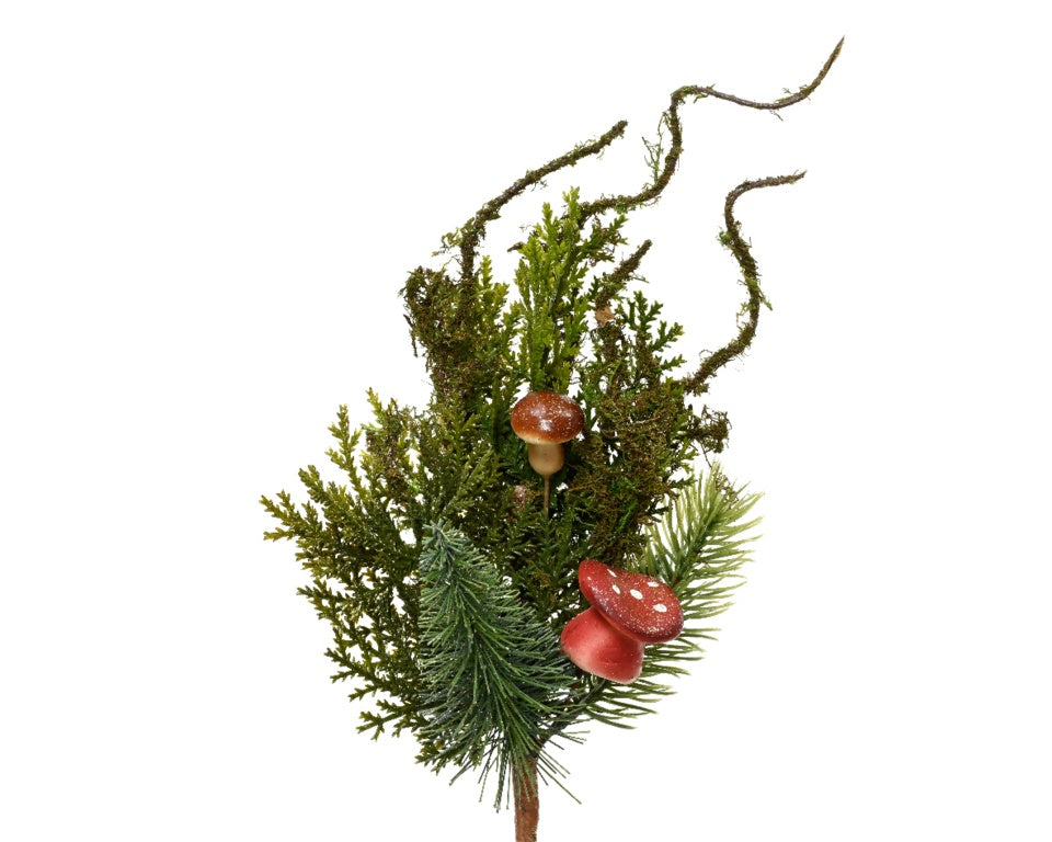 Kaemingk Mushroom Spray Glitter 25cm